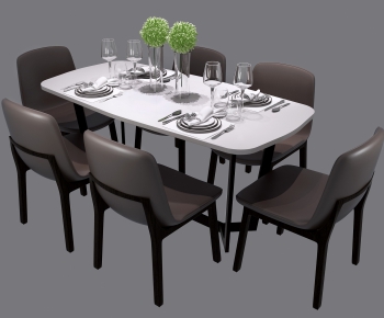 Modern Dining Table And Chairs-ID:480043713