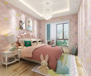 Simple European Style Children's Room-ID:495996179