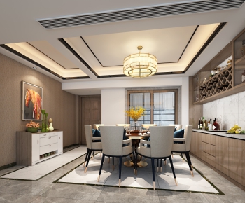 New Chinese Style Dining Room-ID:940094376