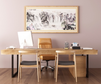 New Chinese Style Office Table-ID:397369434