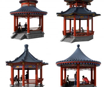 Chinese Style Ancient Architectural Buildings-ID:967763542