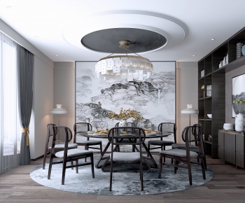 New Chinese Style Dining Room-ID:943541967