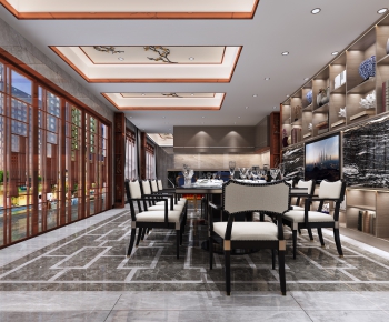 New Chinese Style Dining Room-ID:195069769