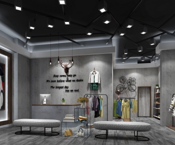 Industrial Style Clothing Store-ID:891278682