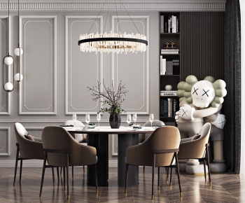 Modern Dining Table And Chairs-ID:608410246