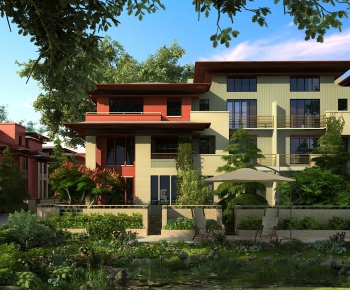 New Chinese Style Villa Appearance-ID:841672946