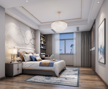 New Chinese Style Bedroom-ID:680729259