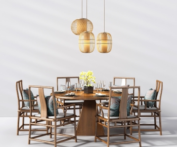New Chinese Style Dining Table And Chairs-ID:216907537