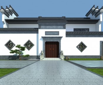 New Chinese Style Ancient Architectural Buildings-ID:938264284