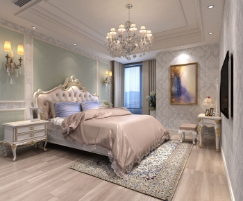Simple European Style Bedroom-ID:187042543