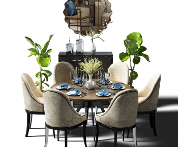 Modern Dining Table And Chairs-ID:196388985