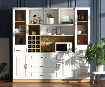 Nordic Style Wine Cabinet-ID:882605978