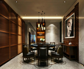 New Chinese Style Dining Room-ID:812127799