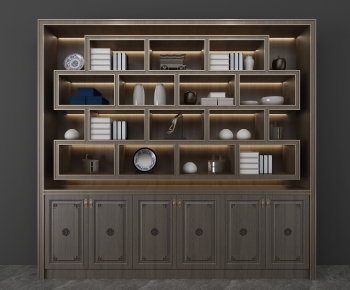 New Chinese Style Bookcase-ID:346257451