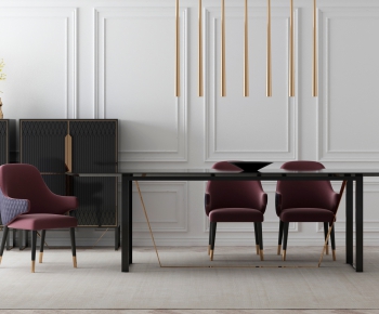 Modern Dining Table And Chairs-ID:863554332
