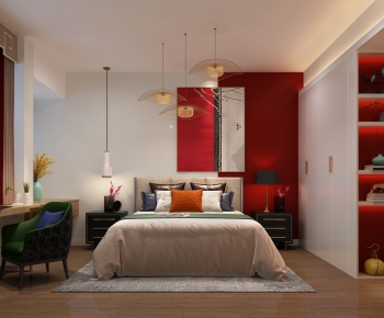 New Chinese Style Bedroom-ID:866526845