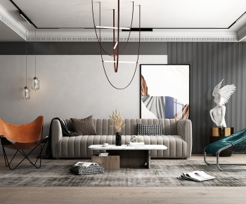 Modern A Living Room-ID:896315372
