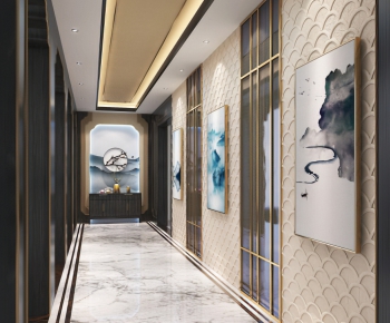 New Chinese Style Hallway-ID:505071559