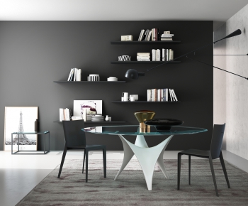 Modern Simple Style Dining Table And Chairs-ID:490297519