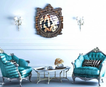 European Style Single Sofa-ID:209786561