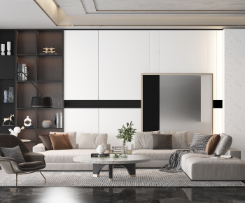 Modern A Living Room-ID:705539691