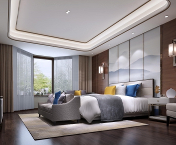 New Chinese Style Bedroom-ID:281405393