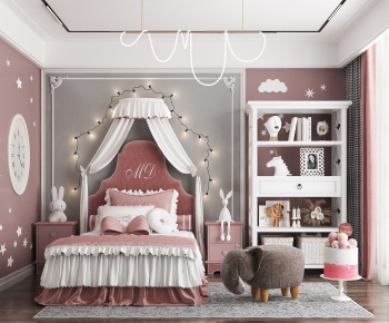 Simple European Style Girl's Room Daughter's Room-ID:422737261