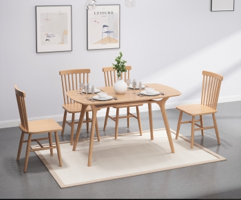 Nordic Style Dining Table And Chairs-ID:979249237
