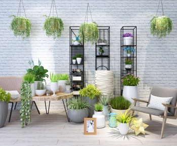 Nordic Style Potted Green Plant-ID:463485996