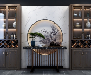 New Chinese Style Wine Cabinet-ID:161076527