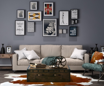 Industrial Style Sofa Combination-ID:650127955