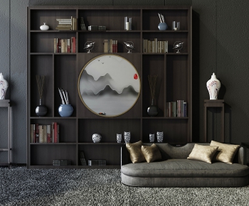New Chinese Style Bookcase-ID:846315549
