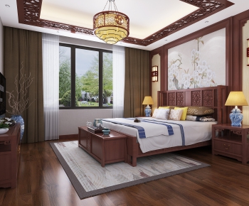 Chinese Style Bedroom-ID:857574988