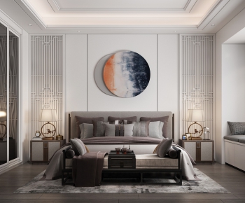 New Chinese Style Bedroom-ID:817025242