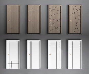 Modern Simple Style Solid Wood Door-ID:270041833