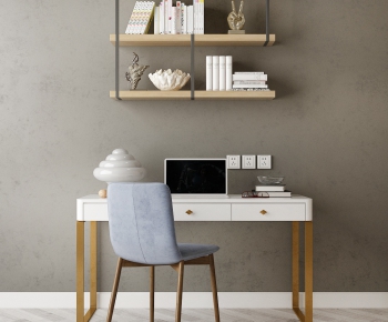 Modern Computer Desk And Chair-ID:420195618