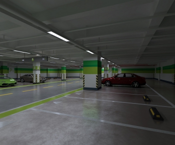 Modern Underground Parking Lot-ID:138745765