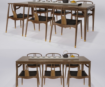New Chinese Style Dining Table And Chairs-ID:316101126