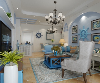 Mediterranean Style A Living Room-ID:205215416