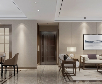 New Chinese Style A Living Room-ID:317305278