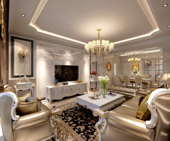 Classical Style A Living Room-ID:396260524