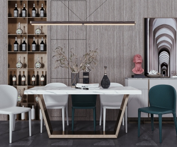 Modern Dining Table And Chairs-ID:584819652