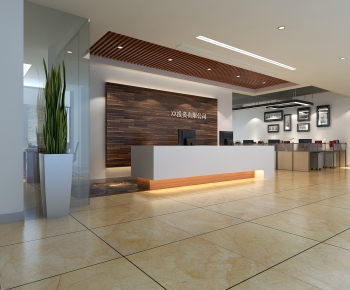 Modern Office Reception Desk-ID:696424762