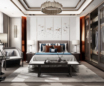 New Chinese Style Bedroom-ID:577919252