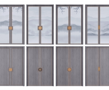 New Chinese Style Sliding Door-ID:842151218