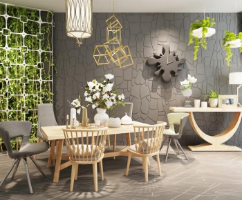 Nordic Style Dining Table And Chairs-ID:745447154