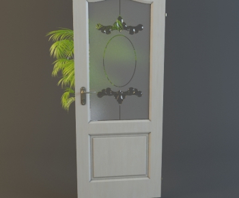 Modern Solid Wood Door-ID:414423174