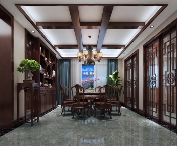 Chinese Style Dining Room-ID:648425661