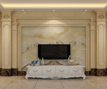 Simple European Style TV Cabinet-ID:469300336