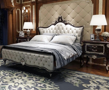 European Style Double Bed-ID:824849432
